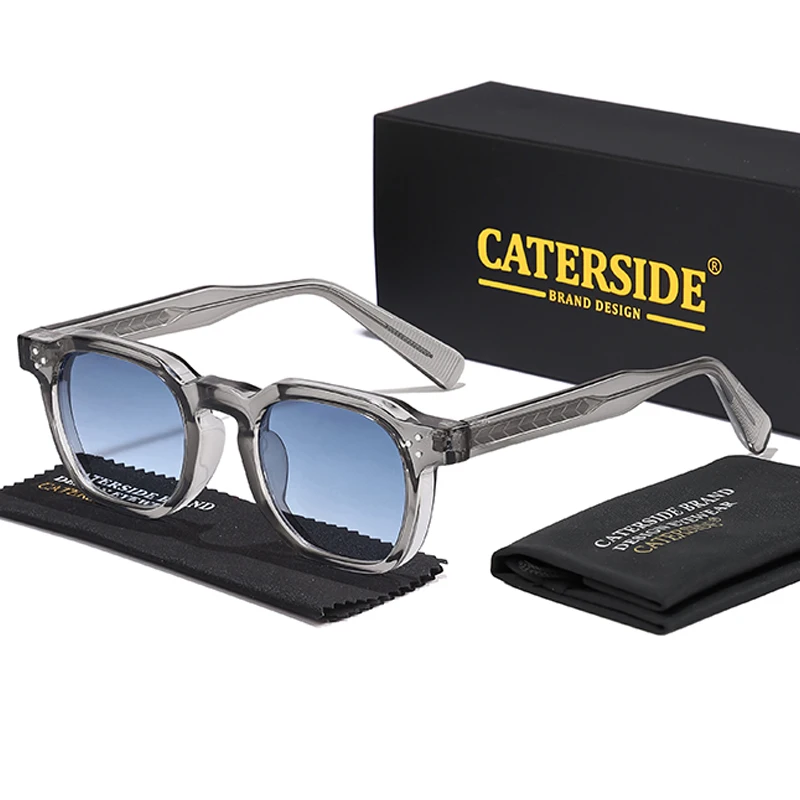 CATERSIDE, gafas de sol a la moda para hombre, montura pequeña cuadrada, diseño personalizado, gafas de sol para mujer, fiesta de viaje, regalo de Festival de negocios