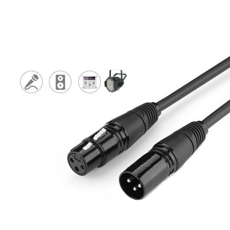 10 Cái/lốc Chiều Dài 1 M 3 Kết Nối Tín Hiệu DMX Cáp Cho Pha Đèn Sân Khấu Phụ Kiện 1 M dmx Cáp