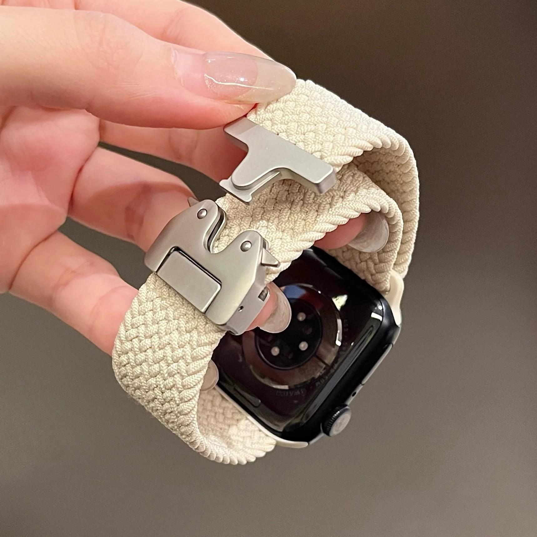 Ремешок с парашютом для Apple Watch Band 46 мм 42 мм 45 мм 44 мм 41 мм Плетеный браслет Correa iWatch Series 10 9 8 SE 5 6 7 Ultra 2 49 мм