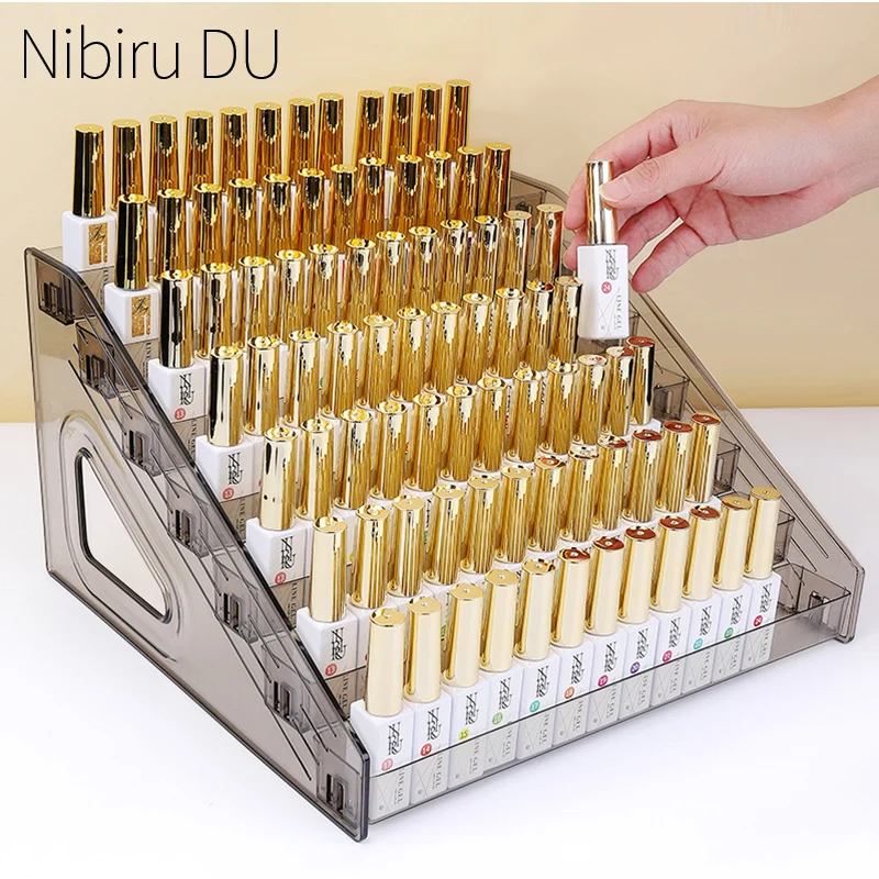 3/4/5/6/7 Schichten Acryl Nagellack Display Organizer Regal Klare Kosmetik Rack Rahmen Schmuck Ständer Halter Organisation Werkzeuge