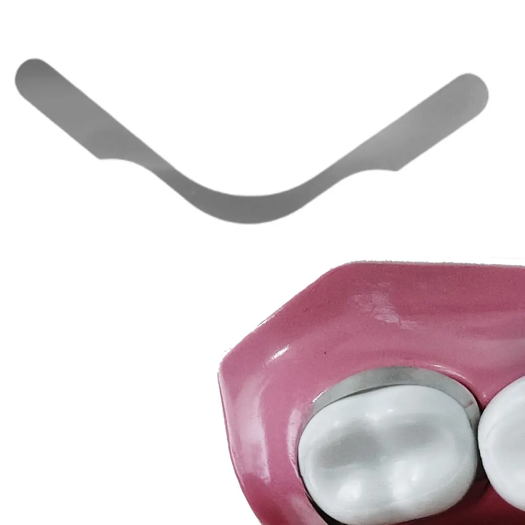 20Pcs Dental Matrix Bands Tofflemire Stuck Gingival Wall Lift Large Curvature Sectional Contoured Matrices Dentistry Tool