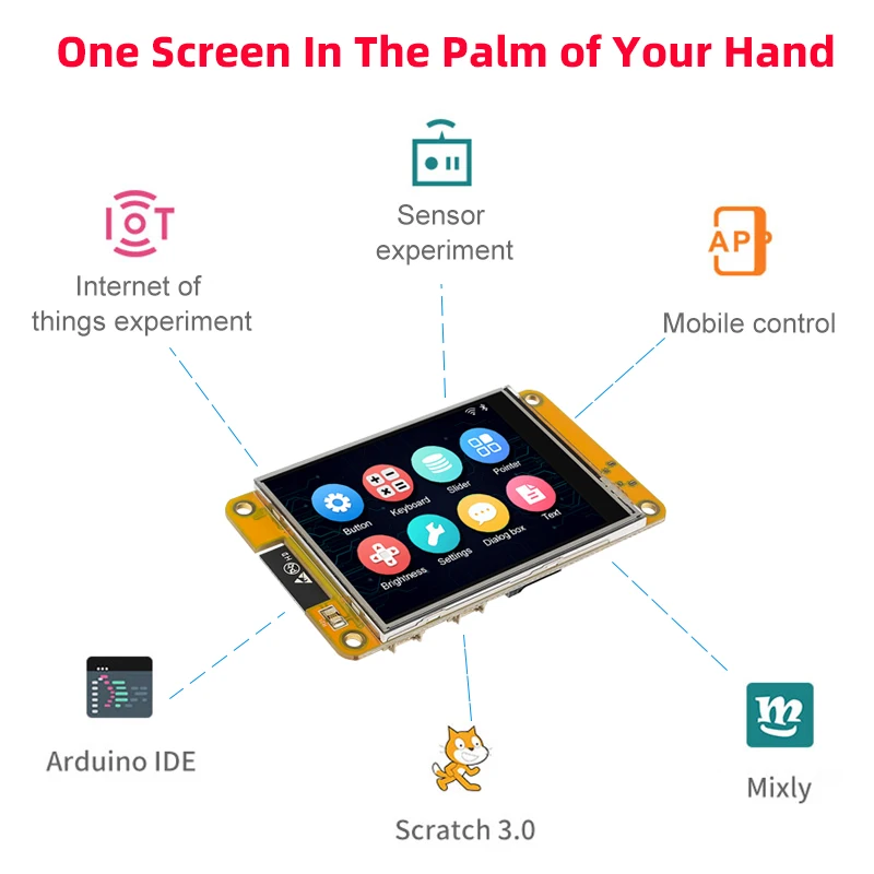 ESP32 Development Board 2.8 Inch Smart Display for Arduino LVGL WIFI Bluetooth Touch WROOM 240*320 Screen LCD TFT Module