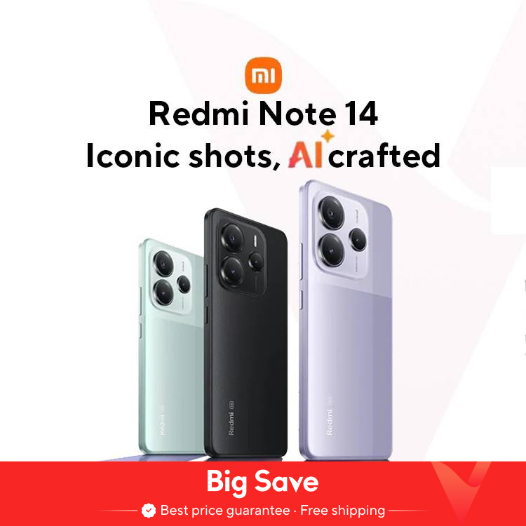 [World Premiere] Xiaomi Redmi Note 14 5G Global Version NFC Smartphone MTK Dimensity 7025-Ultra 108MP Camera 45W Turbo Charging