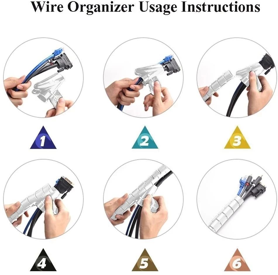 2M/1M Flexible Spirale Kabel Draht Schutz Kabel Organizer Computer Kabel Schutzhülle Rohr Clip Organizer Management werkzeuge 16/10mm
