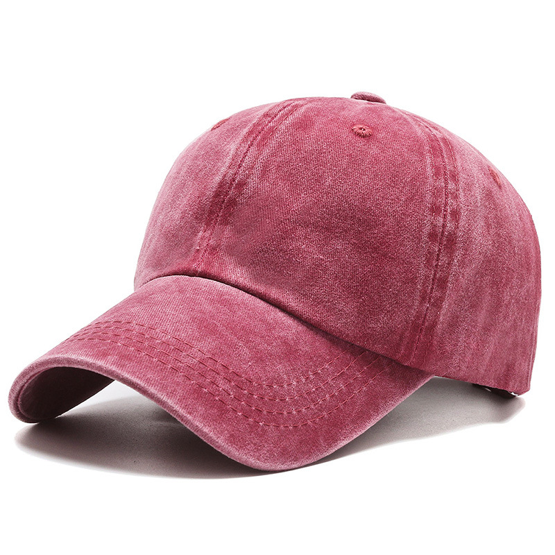 Cappello da baseball sportivo casual da uomo e da donna con targa leggera lavata in tinta unita versatile unisex Cappello da protezione solare primaverile \ estivo