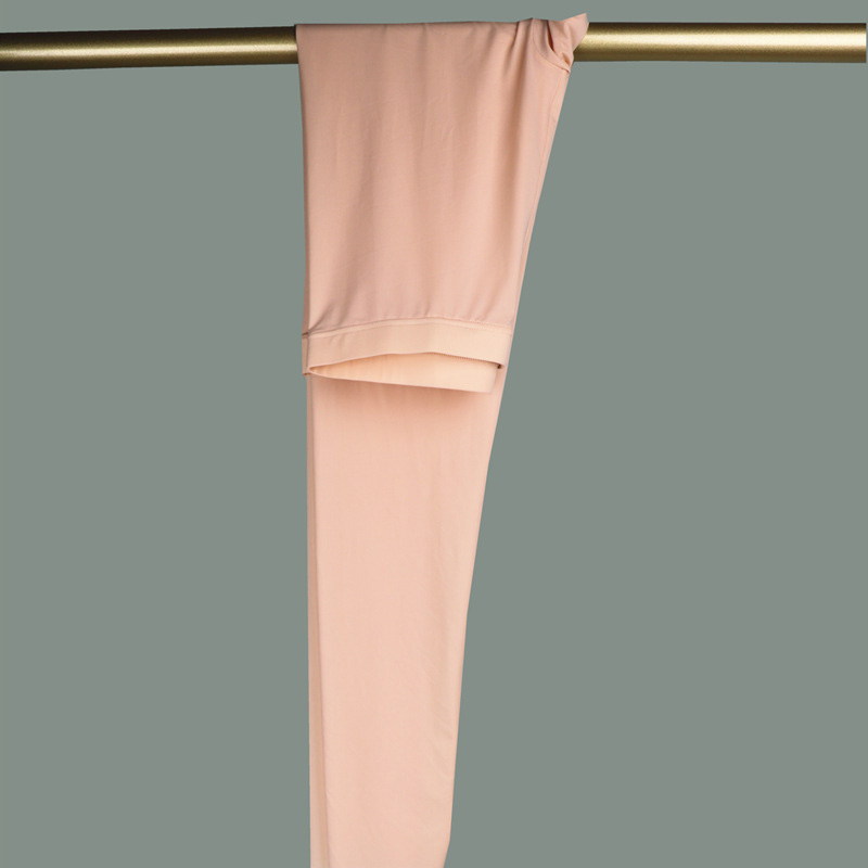 Mallas de seda de hielo sin costuras para mujer, pantalones de verano de talla grande a media cintura con parte inferior elástica, pantalones ajustados de Fitness ultrafinos