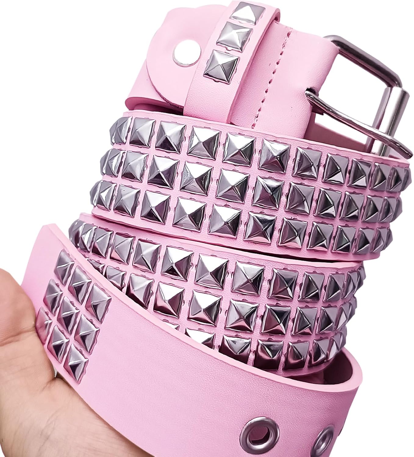 Cinturón con tachuelas, cinturón Punk Y2K, cinturones con remaches góticos para mujer, regalo de Navidad Unisex