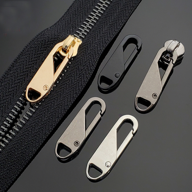 5 pçs substituição universal zíper slider liga de metal remoção extrator saco de bagagem zip cabeça diy artesanato costura ferramenta kit reparo