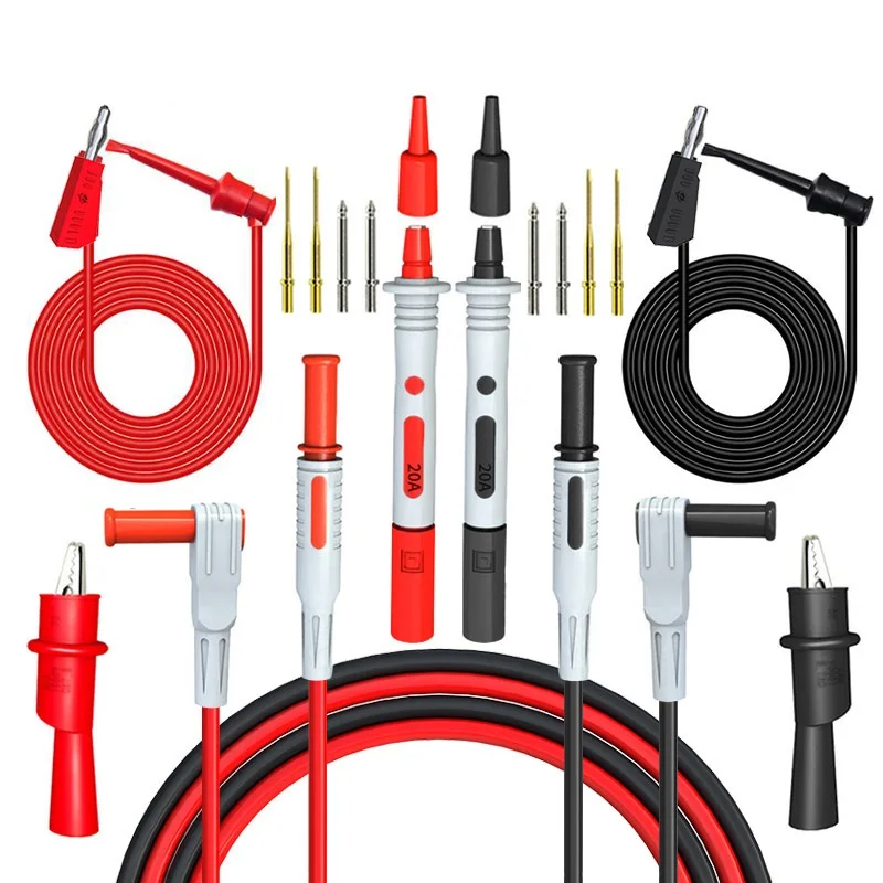 Medidor Multímetro Universal Accesorios Medidor Pluma Línea de Silicona Punta Especial Sonda Medidor Pluma Línea de Prueba 1 Set