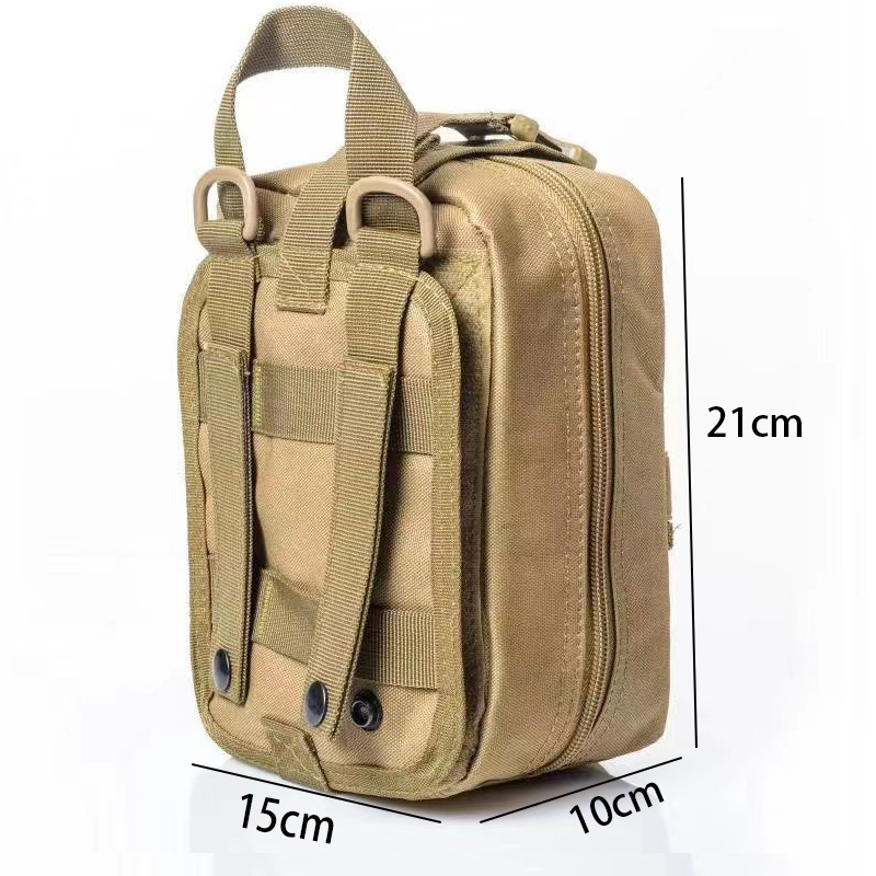 Bolsa tática de sobrevivência, caixa médica ao ar livre, tamanho grande, bolsa tática de primeiros socorros, kit médico, molle emt, emergência