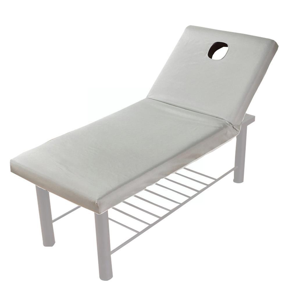 Mesa de masaje de Color puro, sábana ajustable elástica para masaje completo, Spa, banda de goma para cama, cubierta con orificio, cubierta para la cara, tratamiento del aliento W Z2j8