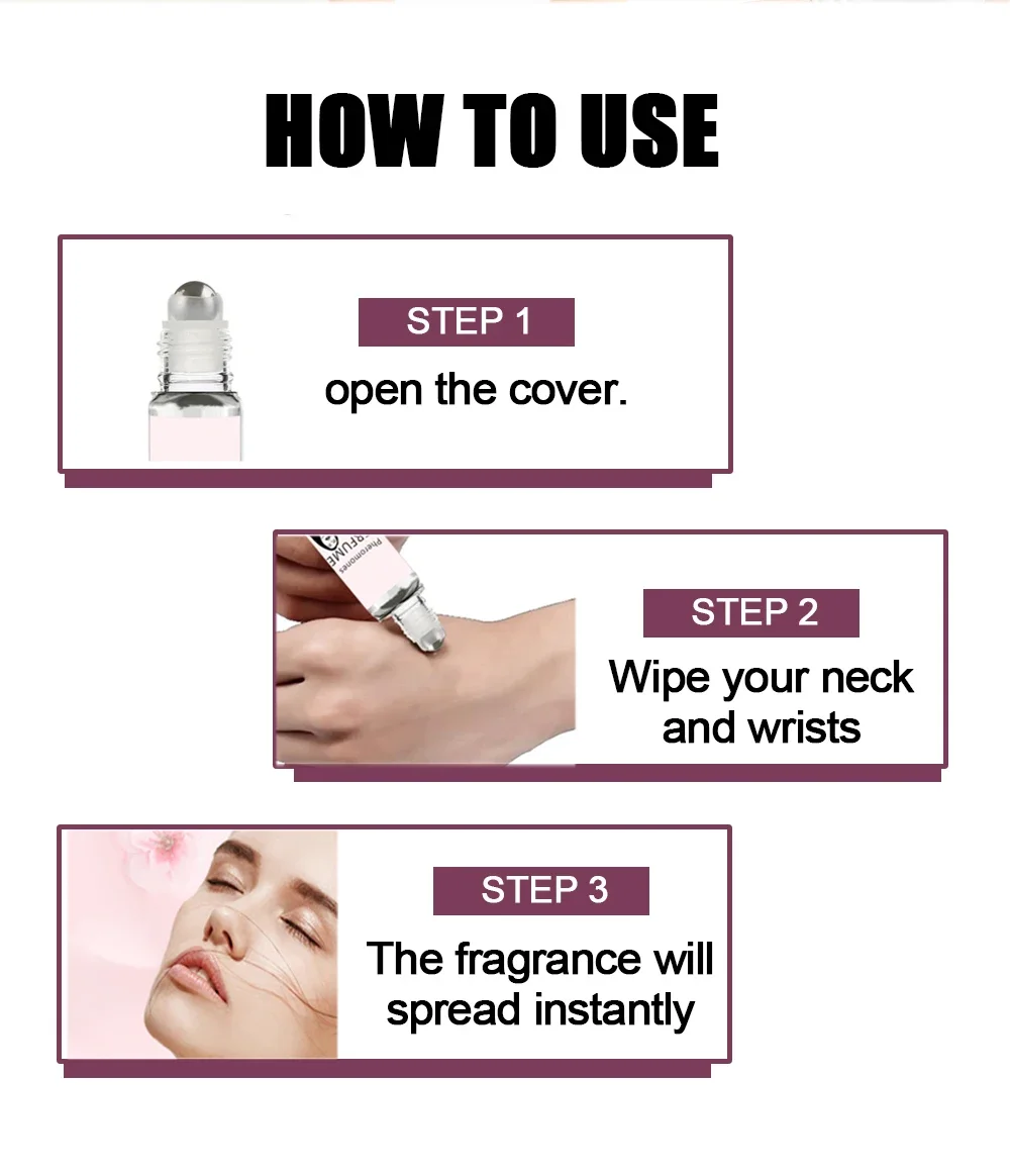 Perfume de feromônios duradouro para flertar sexual parceiro íntimo estimula flertar mulher encantador óleo de tentação final