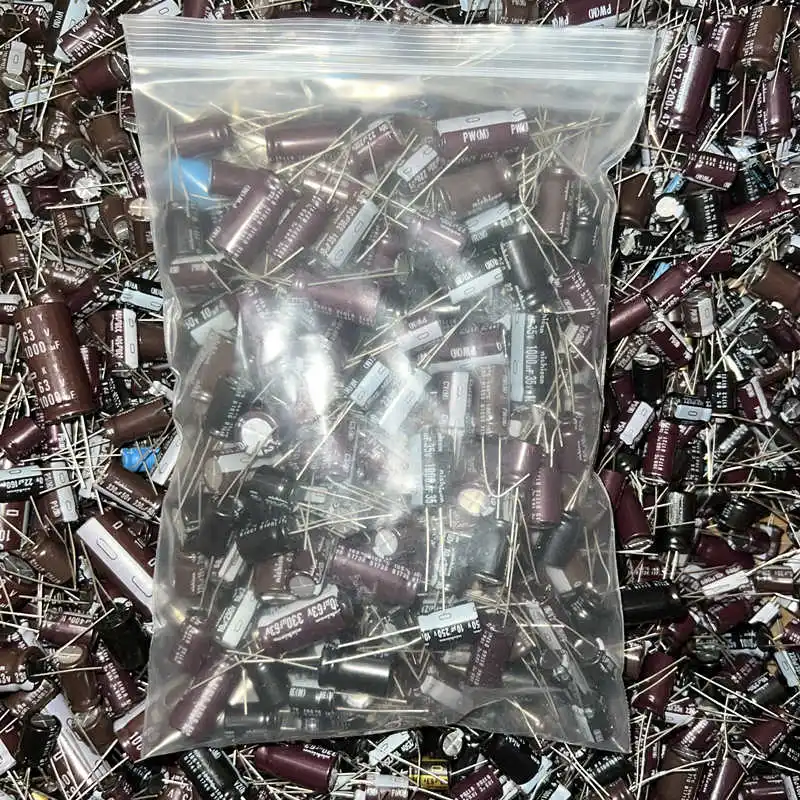 Condensador electrolítico mixto de 500 gramos por lote, venta para reparación de amantes DIY, paquete de componentes electrónicos, lectura antes de realizar el pedido