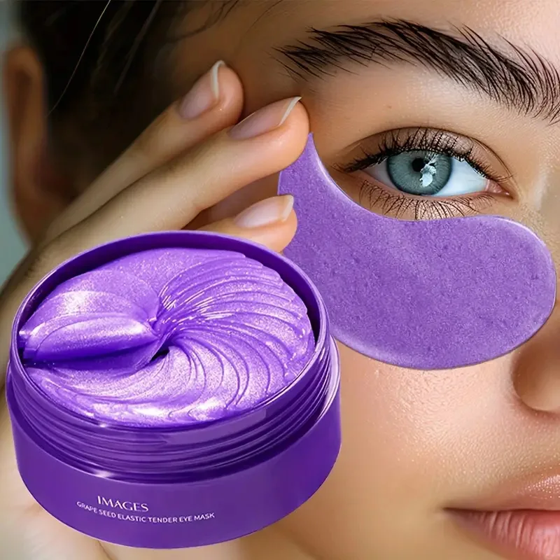 ภาพองุ่น Moisturizing Collagen Eye Mask Anti Dark Circles Eye กระเป๋า Anti-aging หน้ากากตา Beauty Skin Care Eye Patches 60 ชิ้น