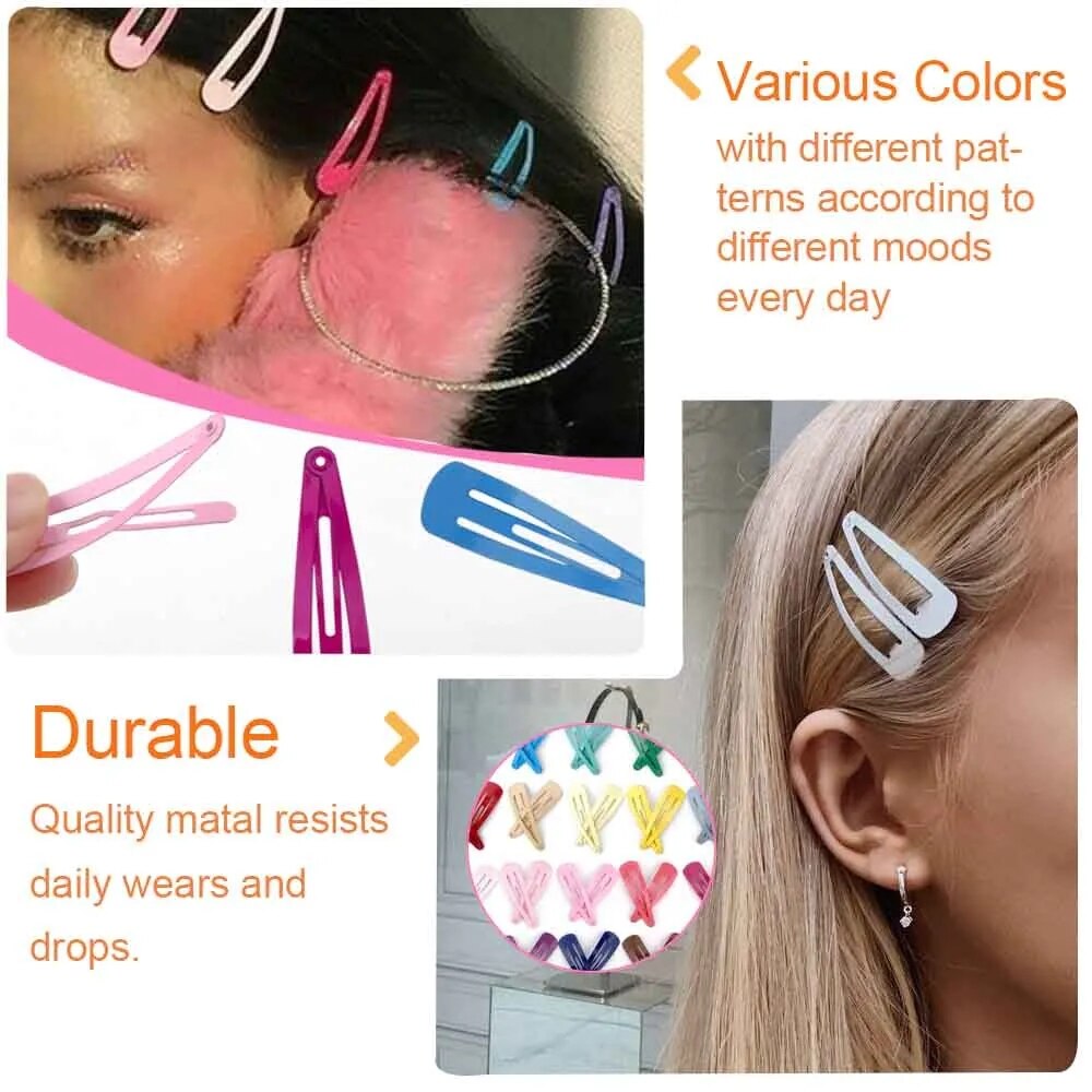 40 pçs meninas grampos de cabelo doce cor gotejamento grampo de cabelo princesa barrette coreano grampos de cabelo acessórios para o cabelo para meninas