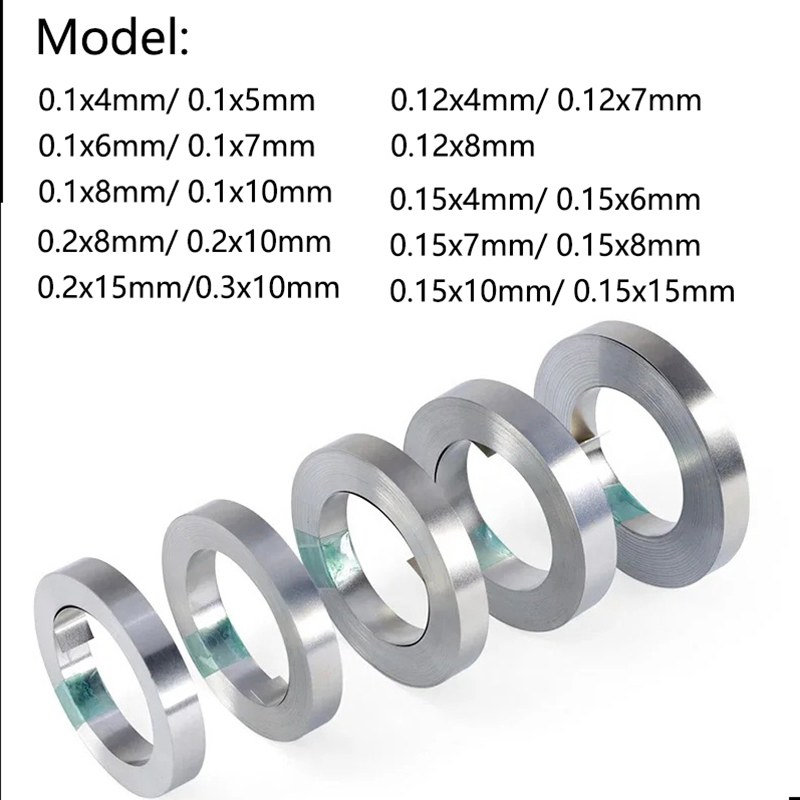 5-метровый 99,96% чистый никель 0,1/0,12/0,15/0,2/0,3 мм аккумуляторная сварка для сварочного аппарата и точечной сварки