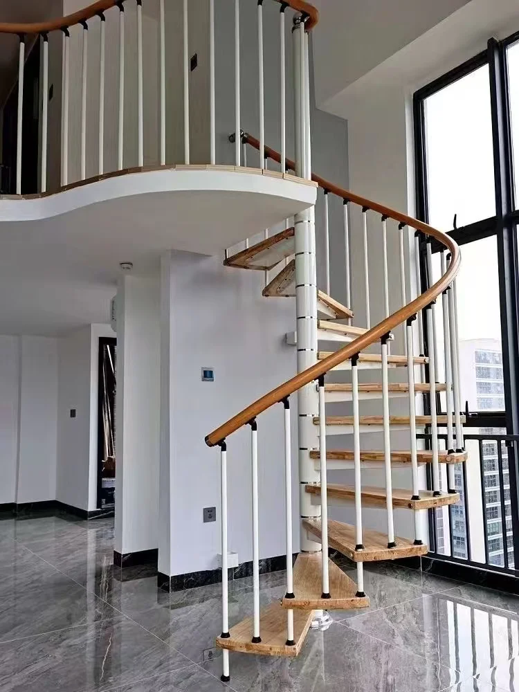 Customizable Spiral Staircase Kit Colors and Styles Indoor Spiral Staircase Kit,Railing Guardrail Railing Spindle Tread Pillar C