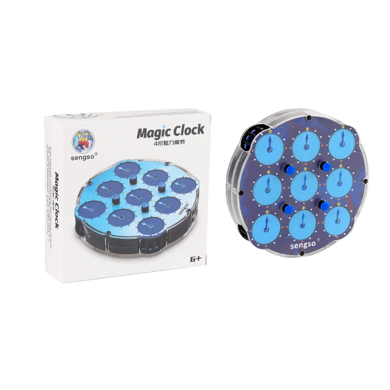 Reloj mágico QiYi Speed cube, reloj magnético Shengshou, reloj mágico magnético, reloj Sengso, reloj mágico profesional, juguetes de cubo