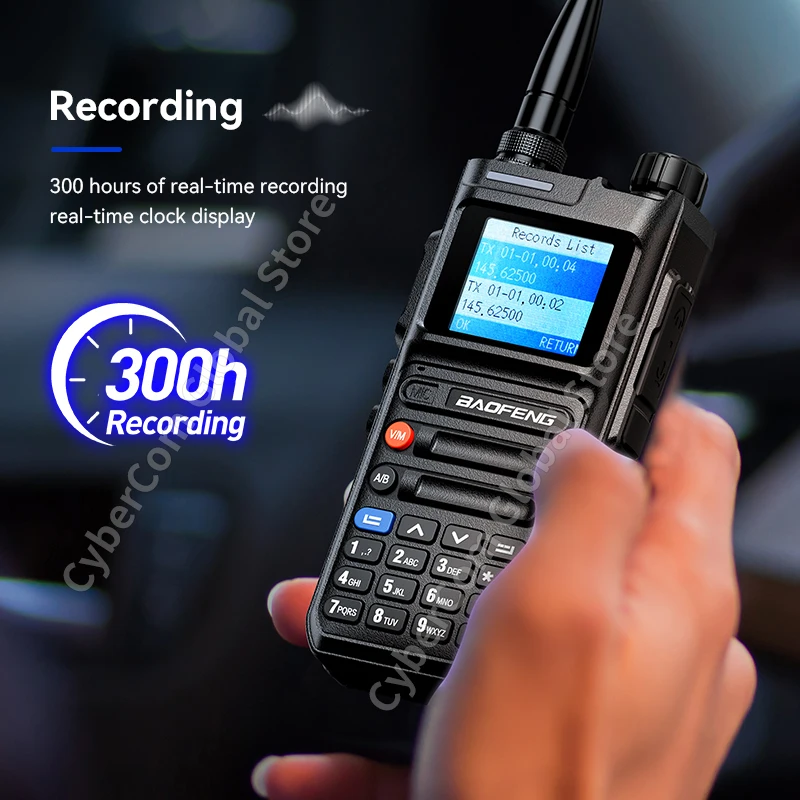 Baofeng UV-26 Walkie Talkie GPS Multi Band Bluetooth การบันทึก AM FM ไร้สายสําเนาความถี่ Type-C Long Range Two Way Ham วิทยุ