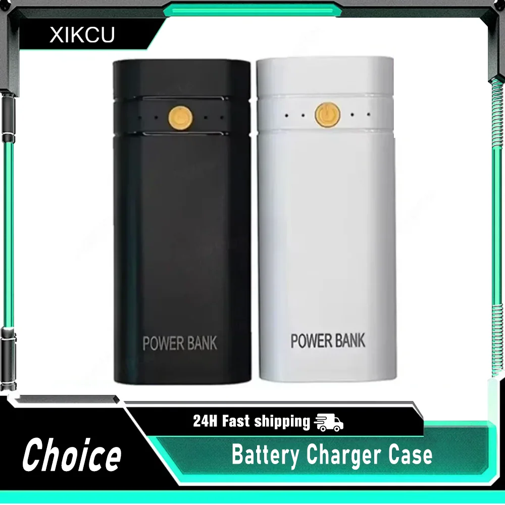 DIY Not Including Batteries Power Bank Box 5V 2A 6000mAh 2X 18650 USB Type-C Battery Charger Case For Phone Electronic Charging