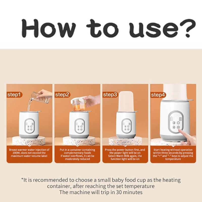 効率的な哺乳瓶ヒーター便利なベビーフィードウォーマークイックヒートボトル暖かい A2UB