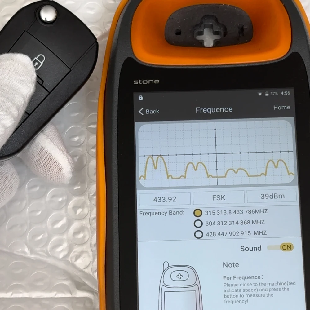 SUPERKEY 46 チップ 433 MHZ HU83 VA2 フリップリモート折りたたみ車のキーシトロエン C-エリゼ C4-サボテンプジョー 208 2008 301 308 508 5008