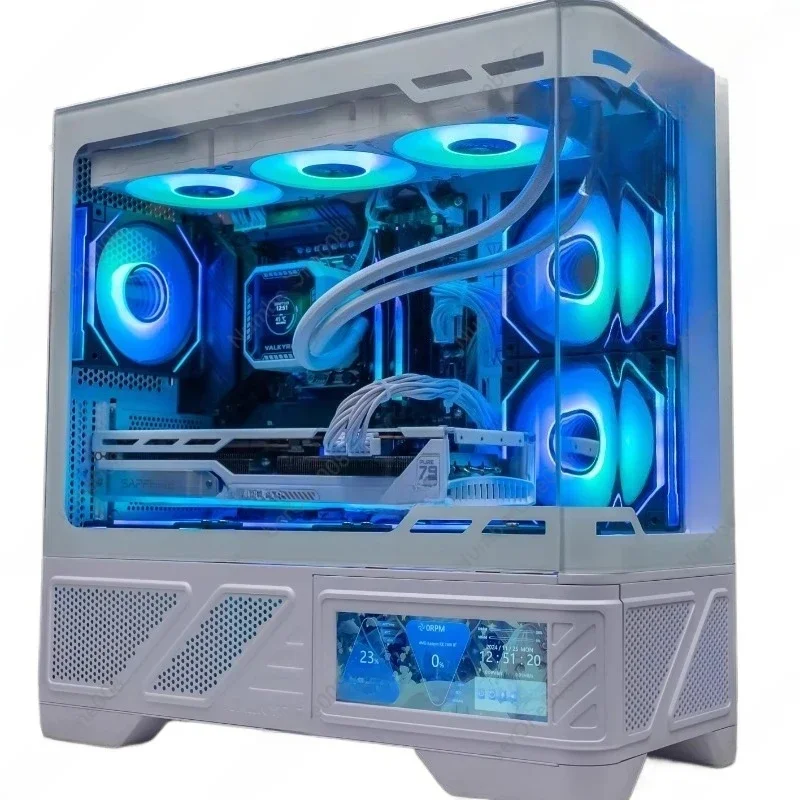 PC gamer 12600KF + 5070/14600KF + 5080/VK03-MLCD PC gaming host blanco para juegos