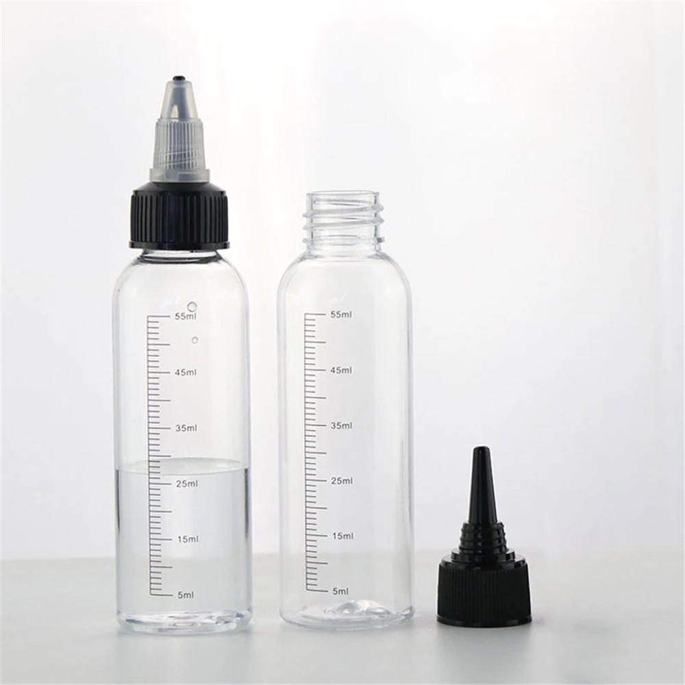 Plastic Needle-Nosed Scale Squeeze Bottle Squeezable Empty Bottle With Leak-Proof For Travel Cosmetics Storage Container
