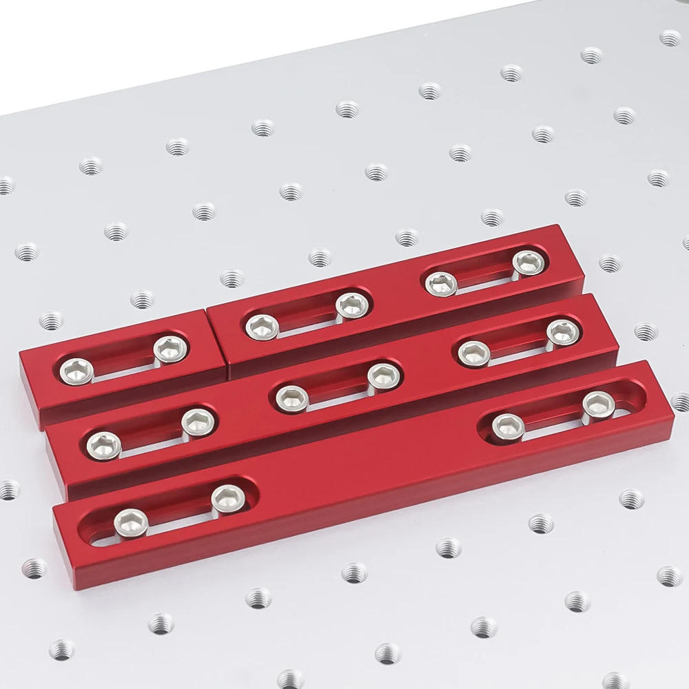 2Pcs/Set Aluminum Positioning Strip Tool CNC Baseboard Table Fixture Tool for Fiber Laser Marking Engraving Machine CNC Part