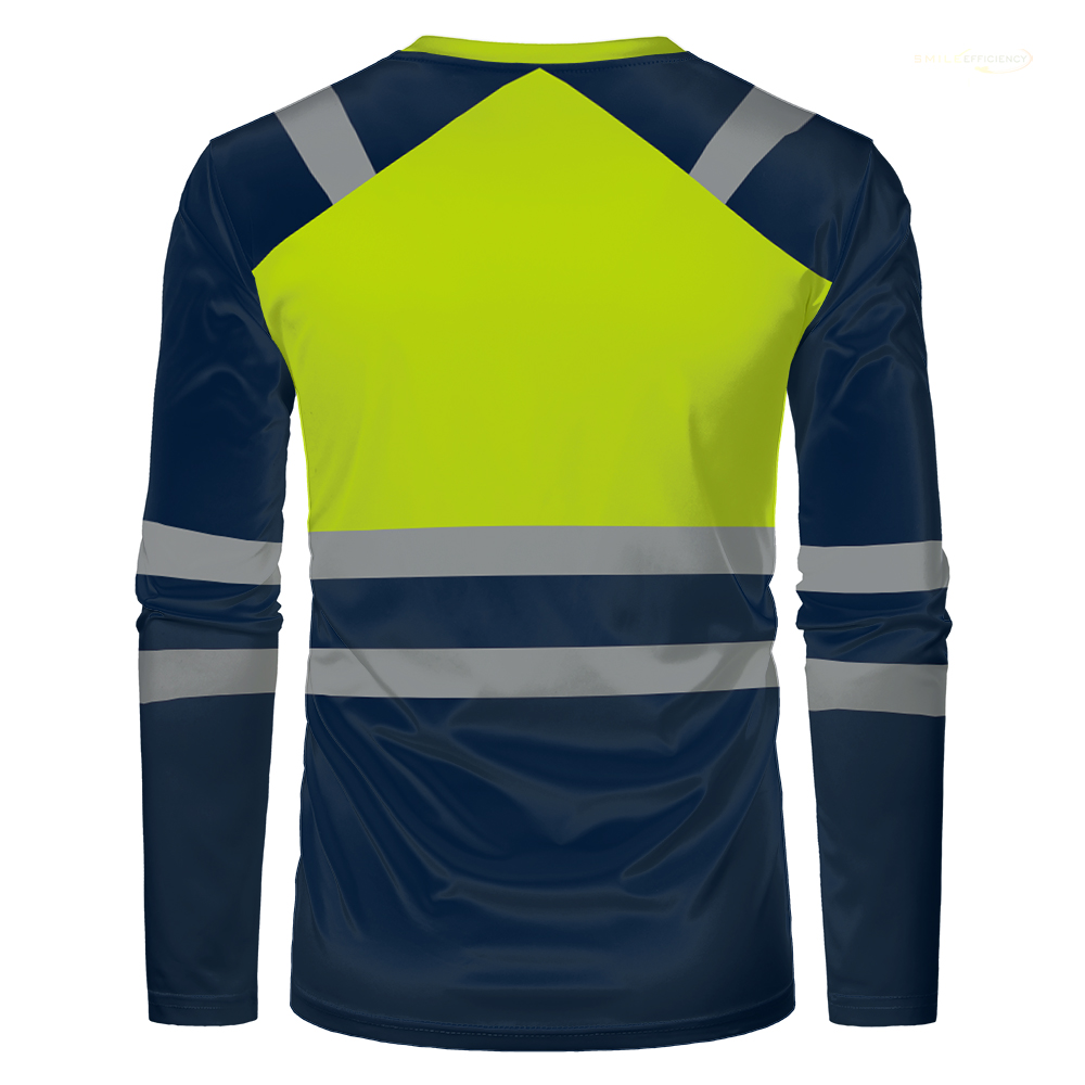 Autumn New Men's Safety Work Clothing Quick Drying Breathable Work Tops Sweat Wicking High Quality Comfort Oversized T Shirt