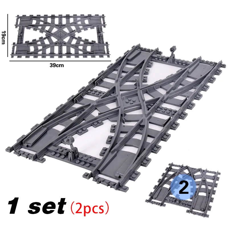 Trens urbanos Flexible Train Tracks, Soft Straight, Curved Rails, Switch Building Block, Modelos Criativos, Ferrovias Brinquedos para Crianças, Novos Presentes