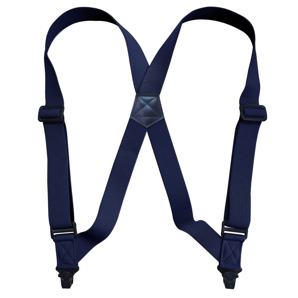 Clip laterale in plastica regolabile bretelle da uomo bretelle elastiche bretelle a forma di X bretelle larghe 3.8cm 2 Clip bretelle per pantaloni