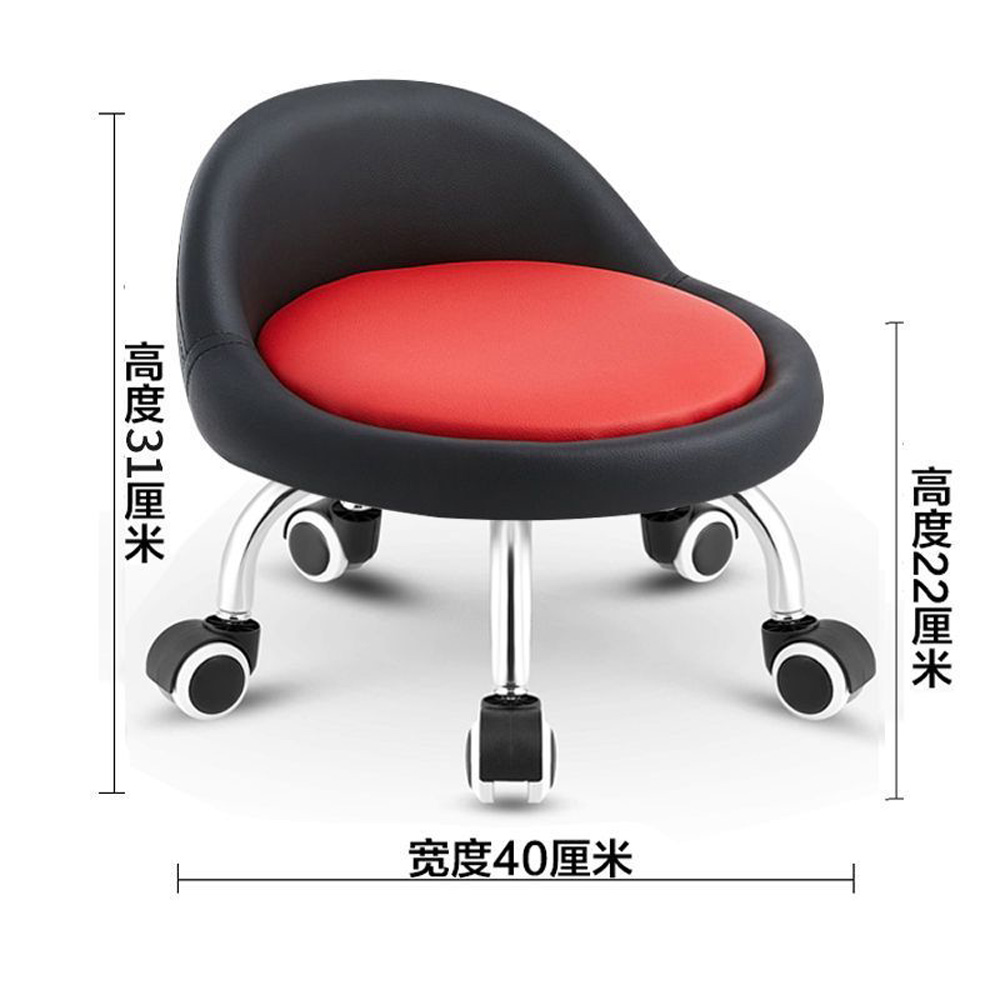 モバイルホイール付き小型スツール、コーヒーツール、パチレンズウォーキング、回転プーリー、ロースツール、ユニバーサルホイール、フット修理、美しいfu