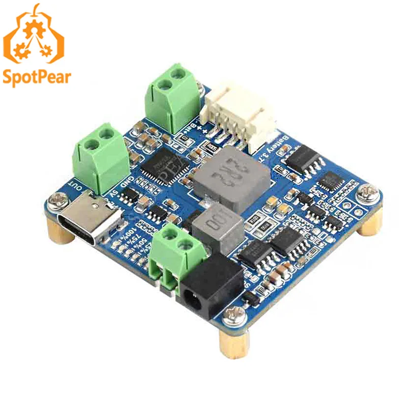 Модуль управления солнечной энергопотреблением Raspberry Pi D для Arduino/Jetson для зарядки литиевой батареи с выходом 5V3A для солнечной панели 6 ~ 24 В