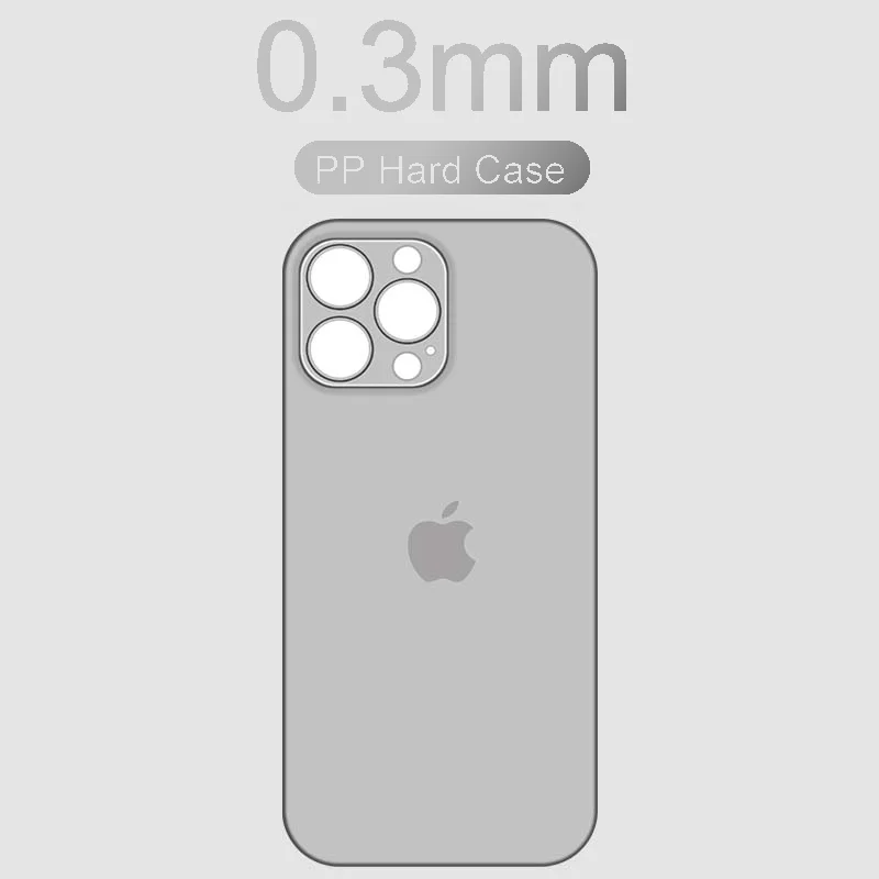0.3mm Ultra Thin Clear Matte PP Hard Ultra Slim Case For Iphone 16 15 14 13 12  11 Pro Max 15 14 16 Plus Shell Silm Back Case