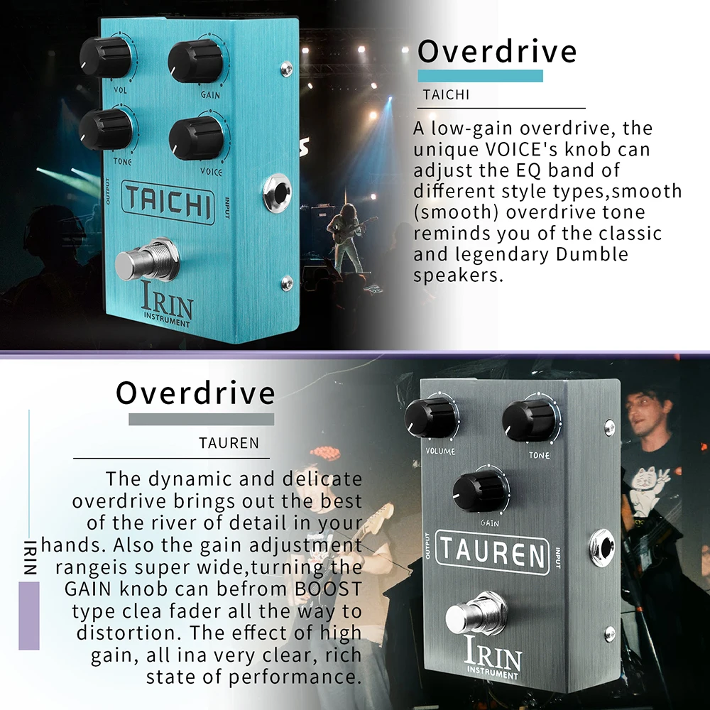 Irin Gitarren effekt pedal Overdrive Distortion Lautsprecher analog klassisch britisch Rock Effekt True Bypass E-Bass Gitarren pedal