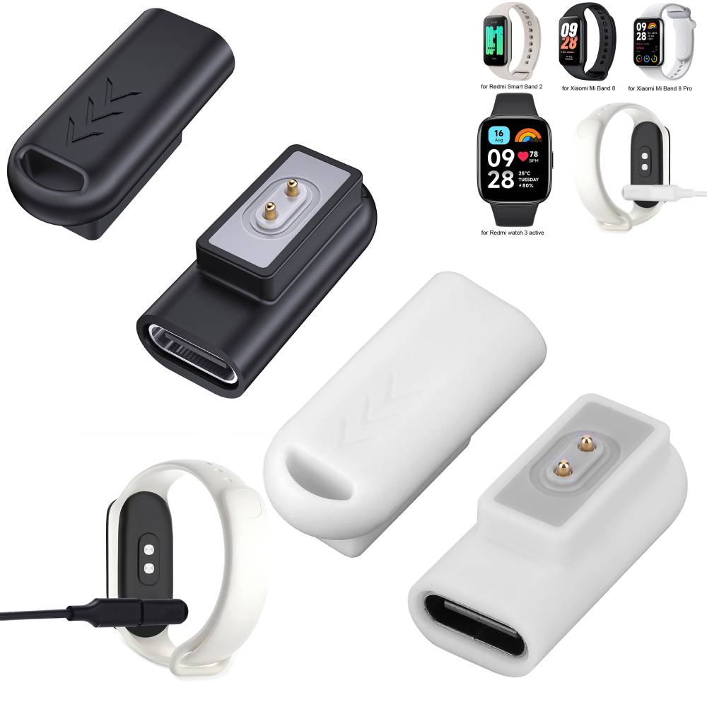 TYPE-C ładowarka USB Adapter do Xiaomi Mi Band 8 Pro bransoletka i Redmi Smart Band 2 zegarek 4 3 przenośne magnetyczne złącze ładowarki