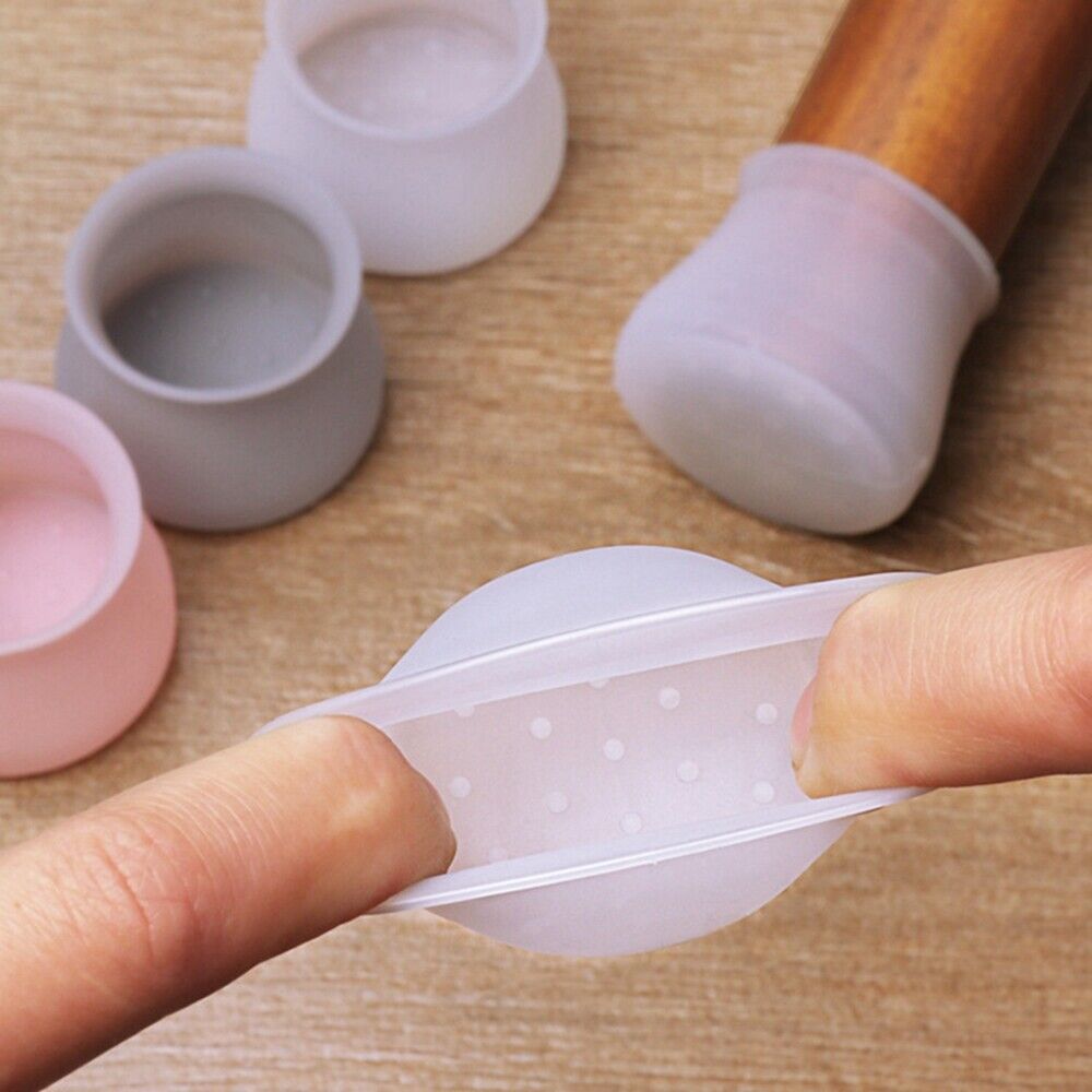 2Pcs Universal Silicone Chair Leg Protectors for Chairs & Stools  Anti-Slip, Noise-Reducing, Scratch-Resistant Floor Protectors