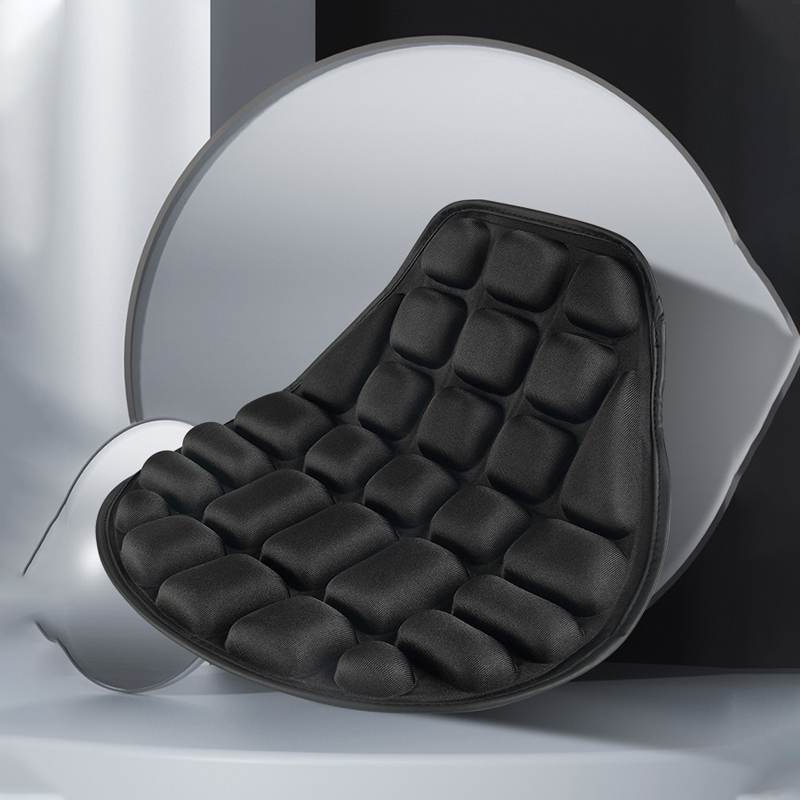 Motorcycle 3D Seat Cushion Black Foam Soft Comfortable Breathable EVA Seat Covers Mats Motorcycles Electric Bike Accessories