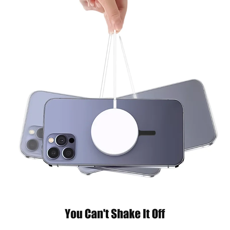 Selbstklebender Metallring-Eisenblech-Aufkleber für Apple IPhone Hülle Magsafe Magnetischer kabelloser Ladering für iPhone 15