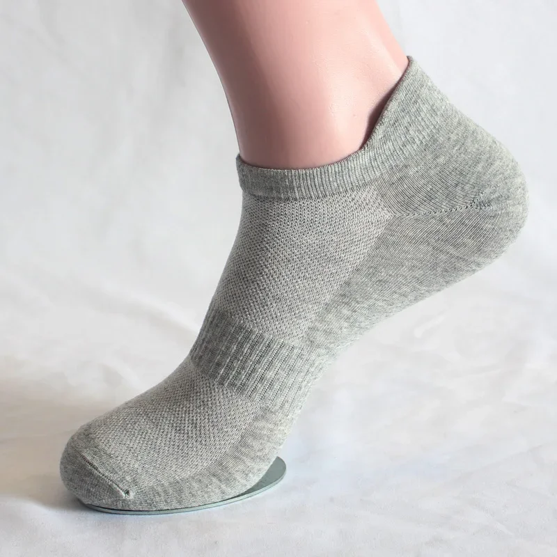 6 pares de calcetines tobilleros para mujer y hombre pareja estudiante oreja de algodón nuevo talla grande malla deportes atléticos correr calcetines de barco de Color sólido