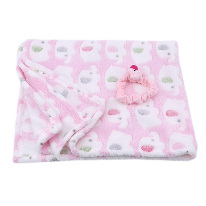 Cartoon Baby Decke Niedlichen Elefanten Baby Produkte Neugeborenen Elefanten Klimaanlage Quilt Korallen Samt Kissen Quilt Dual-Use