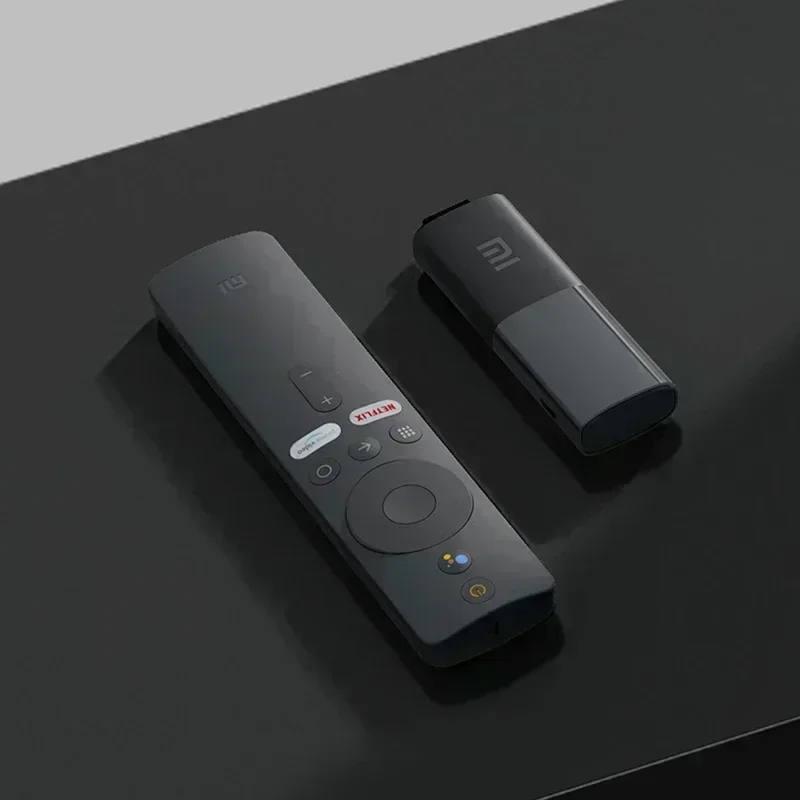 Versão global xiaomi mi tv vara android tv 9.0 hdr 1080p 1gb ram 8gb rom portátil mini tv dongle wifi google assistente