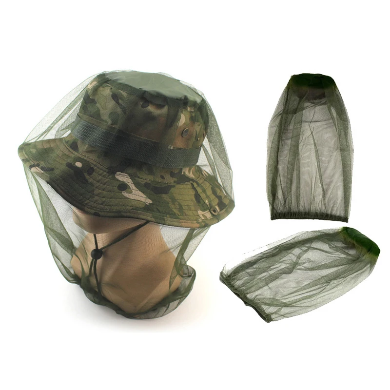 Mascarilla para la cabeza al aire libre, cubierta de red para sombrero, cubierta antimosquitos, gorro de mosquitera para viaje, cubiertas de malla transpirables para la cabeza, gorros de pesca