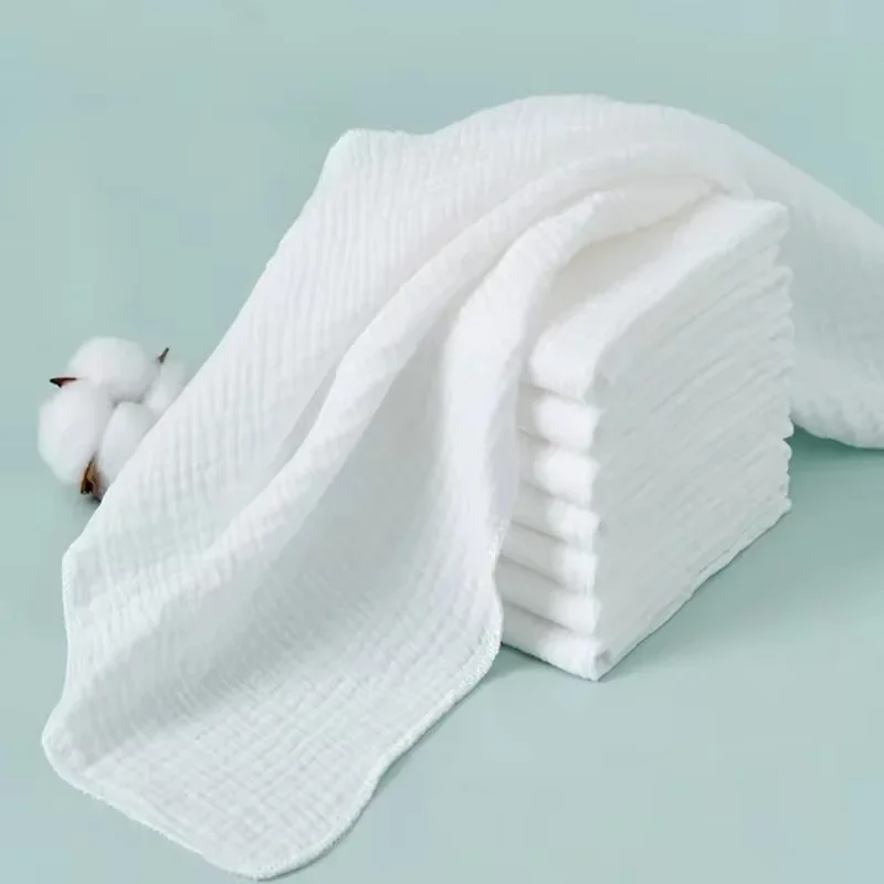 Couches douces pour bébé 100% coton, Double couche, lavables, en tissu de gaze, pour nouveau-nés/bébés, Ultra fines, respirantes et réutilisables