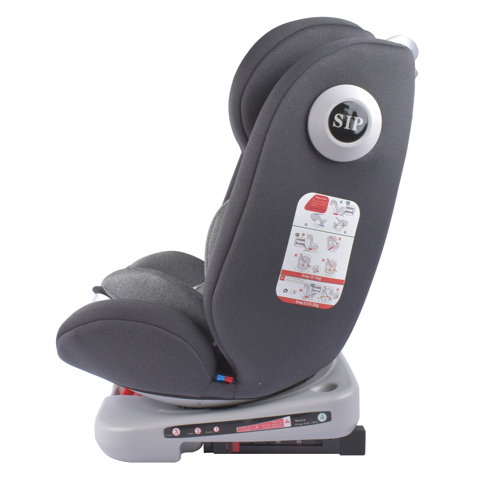 AP02 KL005 Kindersitz 360° °   Drehbarer ECE ISOFIX, Ruheposition 5-Punkt-Kabelbaum 9-36 kg Gruppe 0+1/2/3 9-36 kg/0-12 Jahre