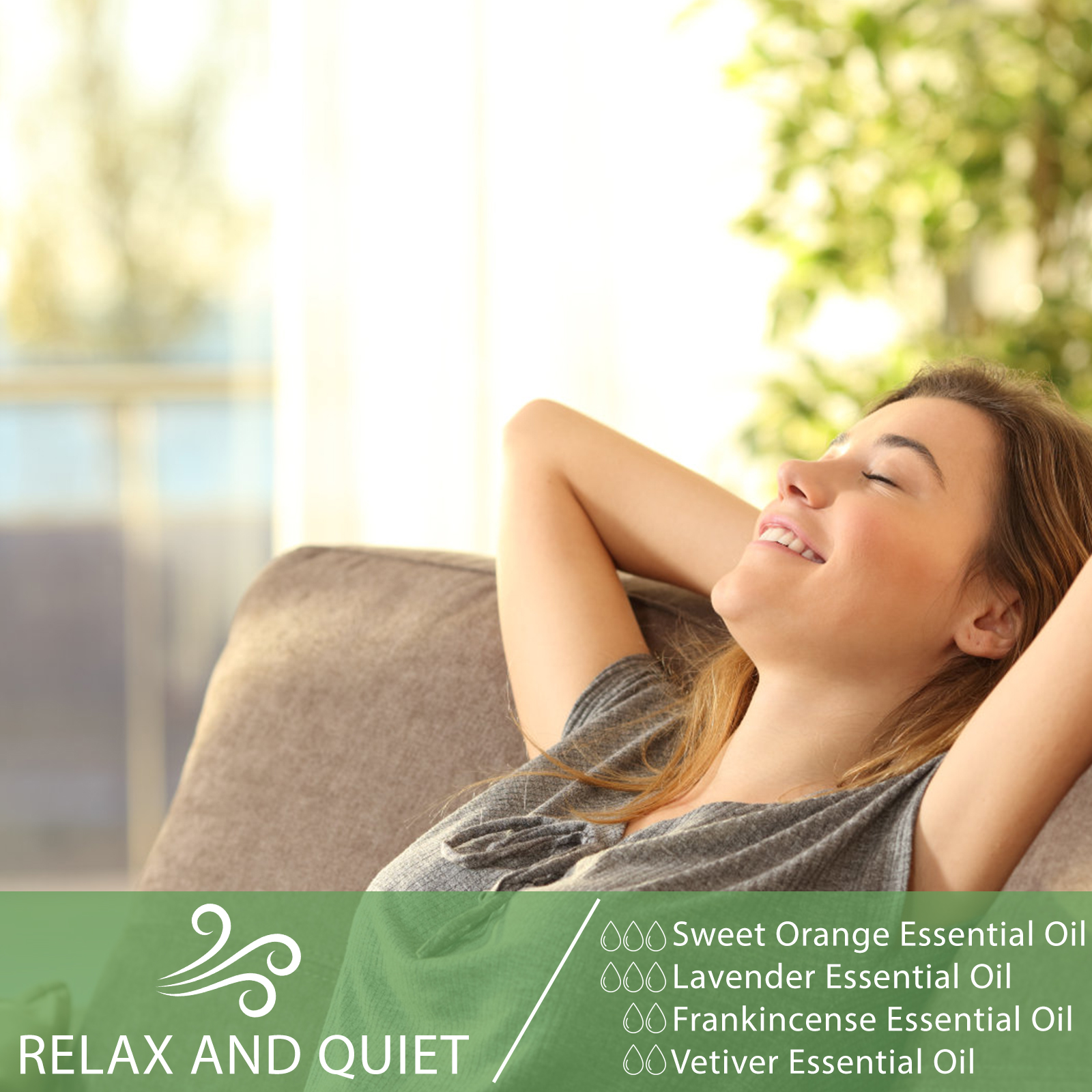 PHATOIL 10ml Sandalwood Lemon Essential Oil Pure Natural Frankincense Thyme Tea tree Rosemary Geranium Oils for Diffuser  DIY