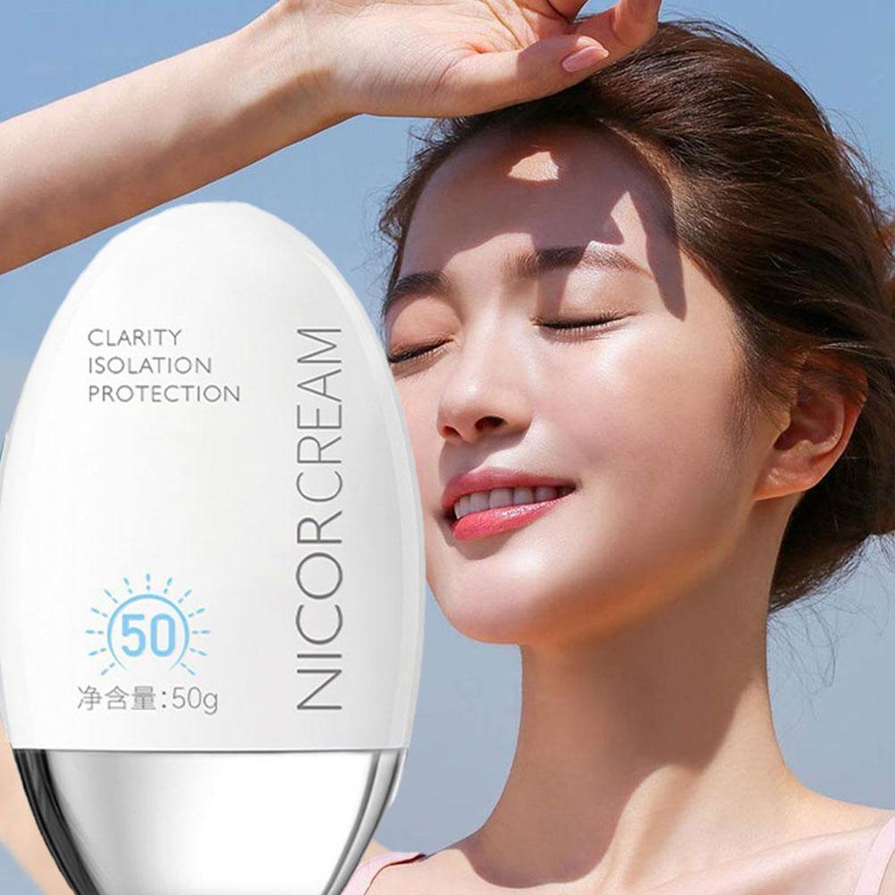 50ml à prova dwaterproof água protetor solar corporal facial creme protetor solar creme protetor da pele anti sol creme de proteção facial spf50 +
