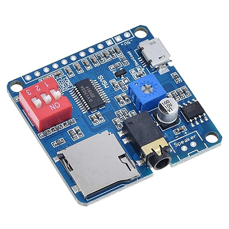 DY-SV5W Voice Playback Module For MP3 Music Player Voice Playback Amplifier 5W SD/TF Card Integrated UART I/O Trigger