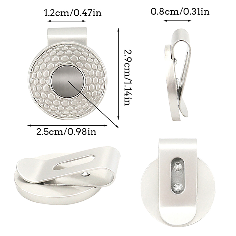 Magnético Golf Mark Hat Clip, Pequeno e Conveniente, Bola Marker Set, Bitcoin Shaped, 1pc